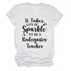 Necesita mucho brillo Tienda independiente de Amazon camiseta de mujer cómoda y elegante con cuello redondo y manga corta