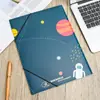 Pasta com Cordão Elástico Espacial Encadernação Personalizada Armazenamento com Cordão Material PP Estudante Escritório Pasta A4 Espessada