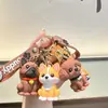 Llavero de peluche de cachorro de mascota lindo de dibujos animados, Bulldog Francés, Corgi, colgante de bolsa lindo, juguete de máquina expendedora, regalo, venta al por mayor