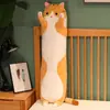 Almohada Larga Transfronteriza con Forma de Gato, Muñeco de Peluche Grande Lindo, Juguete Perezoso para Abrazar las Piernas al Dormir, Muñeco de Peluche