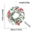 Nova Venda Quente Decoração de Natal Vestuário Feito à Mão Flor de Natal Gingo Neve Anel Pendurar Porta Adereços de Janela Decorações
