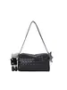 Bolso de mujer tejido nuevo más vendido, bolso cruzado coreano de nicho, bolso de hombro de moda coreana, bolso tipo almohada, bolso negro para el trabajo