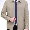 Casaco Masculino de Primavera e Outono Roupas Masculinas para Meia-idade Homem de 50 anos Pai de Meia-idade Roupas Casuais Jaqueta de Temperamento Executivo Frete Grátis
