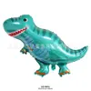 Globos de foil de animales de dibujos animados con temática de dinosaurios para decoraciones de fiestas de cumpleaños infantiles