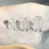 Cuentas Sueltas Redondas de Vidrio Transparente Blanco Grabado, Cuentas Cilíndricas de Vidrio Amarillo con Texto Bíblico, Cuentas de Estilo Vintage para Pulseras DIY 8-14mm