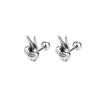 Moda Coreana Celebridad de Internet Mano de Tijera Acero de Titanio Pendientes para Mujer Versátiles ebay Amazon Transfronterizos Pendientes de Hip-hop de Moda