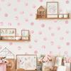 Pegatinas de pared con forma de corazón para niña, decoración de dormitorio infantil, papel tapiz de PVC, autoadhesivas, KL46015