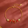 Pulsera Original Tichia Hazte Rico Inmediatamente para Mujer Plata de Ley S925 Tendencia Nacional Joyería de Mano con Ágata Roja Zodiaco Caballo de Alta Gama