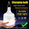 Bombilla LED de carga, iluminación de mercado nocturno, luz de puesto, bombilla de luz de puesto, luz de emergencia para el hogar al aire libre, USB