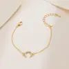 Collares Japoneses y Coreanos Nicho Luna Estrella Pulsera Cadena Diamante Completo Elegante Popular Femenino Trendy Simple Versátil Pulsera