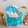 Manta de Lana de Cordero para Niños, Manta Gruesa de Doble Capa para Siesta en Sofá, Manta Cubierta de Franela y Vellón de Coral para Estudiantes de Jardín de Infancia y Escuela Primaria