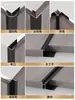 Tira de Cierre en Forma de I de Aleación de Aluminio, Tira de Borde para Panel de Pared, Tablero de Cristal de Carbono con Chapa de Madera, Tira de Hebilla Anticaída para Azulejos
