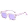 Gafas de sol de verano nuevas con montura cuadrada, estilo europeo y americano de celebridad de internet, hip-hop, con pedrería, gafas de sol con perlas transfronterizas Ins para mujer