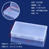 Caja de Almacenamiento Rectangular Transparente de PP, Caja de Exhibición de Plástico Elevada para Papelería, Tarjetas, Juguetes, Joyería y Accesorios de Ferretería