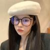 Xiaohong book Empuje caliente gafas retro estilo coreano moda miopía estilo celebridad de internet montura de gafas lisa adelgazante antirradiación de luz azul