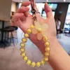 Funda para Teléfono Móvil Correa Hermosa Chica Correa Arcoíris Ins Plata Blanco Perla Oso Muñeca Celebridad de Internet Colgante Joyería Pulsera Universal