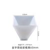 Molde de silicone pirâmide de epóxi de cristal DIY joias artesanais modelo de decoração de resina com flor seca triângulo