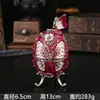 Nueva Caja de Joyería con Forma de Huevo de Mariposa con Esmalte Incrustado de Diamantes y Diseño Magnético de Tapa Abatible para Guardar Anillos y Pendientes, También Sirve como Pieza Decorativa