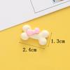 Creativo Lindo Cachorro Hueso Comida para Perro DIY Pegamento Crema Carcasa para Teléfono Móvil Horquilla Material para Joyería Resina Accesorios
