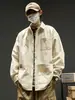 Chaqueta para Hombre Primavera y Otoño Nueva Llegada Holgada Casual Camisa Moda de Marca Estilo Japonés Ropa de Trabajo Camisa de Manga Larga