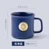 Taza de bronce, creativa, europea, retro, de cerámica, para agua, con apellido, con logotipo personalizado grabado, regalo