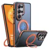 360 grados La carcasa Fulcrum es adecuada para Samsung S26Ultra Funda para teléfono móvil esmerilada Más soporte de amortiguación magnética Anticaída 25U