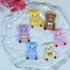 Cor AMOR Urso Acessórios de Resina Acessórios de Gel Creme Grampo de Cabelo Capinha de Celular DIY Material Artesanal Saco