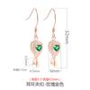 Aretes de Clip de Plata Esterlina S925 Soporte Vacío para Mujer Aretes de Alambre para Oreja Japoneses y Coreanos Aretes Colgantes diy Jade Hetian Orquídea Gota de Agua Jade Hebilla para Oreja