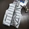 Chaleco de Algodón con Relleno de Plumas para Hombre Otoño Invierno con Forro de Terciopelo Engrosado Cálido Cuello Alto Chaleco Casual Chaqueta Se Puede Imprimir LOGOTIPO