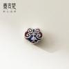 Plata Pura 999 Plata 3D Pegamento Plata Xiangyun Ruyi Pulsera de Cuentas Retro Cuentas Sueltas DIY Hecho a Mano Accesorios de Cuerda T0636