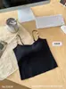 Sujetador sin costuras de seda helada espalda hermosa tirantes finos camisola chaleco de perlas con copas moldeador de cuerpo ropa interior cómoda ropa exterior top sin tirantes