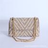 Nuevo Bolso de Noche Perlado de Comercio Exterior, Bolso Cuadrado Pequeño de Moda de Gama Alta con Pedrería, Bolso de Boda de Tres Colores de Alta Calidad