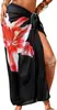 2026 Nuevo Traje de Baño Transparente para Mujer Sarong de Talla Única para Todos los Trajes de Baño Cubre-Traje Estampado Floral de Verano Gasa