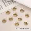 Nova Manicure Transfronteiriça Coroa Metal Diamante Manicure Joias DIY Adesivos de Unha Uso de Unha Joias de Diamante para Unha Atacado