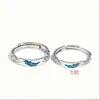 Anillo de Plata de Ley s999 Mariposa Azul Sueño para Mujer Anillos de Pareja de Gama Alta de Nicho Anillo Ajustable de Lujo Ligero Regalo para Novia