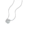 Collar de Plata S925 Cubo de Azúcar Moissanita Cadena Ligera de Lujo para Clavícula Colgante para Mujer Moda y Elegancia En Stock Venta al por Mayor Transfronteriza
