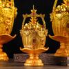 Vela em formato de lingote de ouro vela em formato de balde de ouro lâmpada de lingote dourado vela de lótus lâmpada de lótus fabricantes domésticos