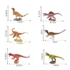 Nuevo producto transfronterizo: Figura de dinosaurio jurásico, adorno pequeño de PVC, decoración de jardinería de micropaísaje, accesorio DIY