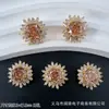 Pulsera Brazalete Collar Joyería de Copo de Nieve con Cierre de Cuentas DIY Corte Rosa Milenio Zirconia