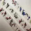 Estilo Antiguo Mazo Deco 01 Estampado en Caliente Bambú Hoja de Arce Palabras cero Diario Cinta Washi Lino Fluido Material Liso Pegatinas Decorativas