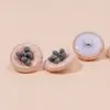 Botões de Lã Enfiados Feitos à Mão, Botões de Suéter/Casaco de Duas Cores, Botões de Moda, Botões de Crochê de Lã, Botões Decorativos para Casacos, Botões de Pelo
