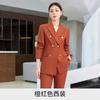 Traje Morado de Micro-pantalón Traje Otoño Prueba de Arte Presentador Vestido Formal Temperamento Femenino Chaqueta de Traje Pequeña Ropa Profesional