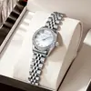 Relógio Aimana Pequeno para Mulheres, À Prova d'Água, Luxo Leve, Pulseira de Aço Inoxidável Sólido para Mulheres, Transmissão ao Vivo de Comércio Exterior, Dropshipping de Peça Única