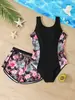 Nuevo Bikini de una Pieza y Conjunto de Dos Piezas para Niñas de Amazon para Niños y Adolescentes, de 7 a 14 Años, para Aguas Termales, Playa, Vacaciones