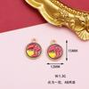 Estilo chinês festivo ouro asiático DIY liga gotejamento pulseira acessórios de jóias boa sorte brincos de sorte pingente material