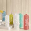 Ferramenta abrasiva epóxi transfronteiriça diy fragrância Linglan molde de vela cilíndrico decoração epóxi Linglan molde de silicone