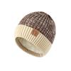 Gorro de lana para hombre, estilo coreano, cálido, de moda, para otoño e invierno, estilo japonés, con forro polar y protección para las orejas, para mujer
