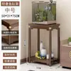Soporte para Acuario y Soporte para Flores de Madera Maciza Integrado, Combinación de Piso Alto-Bajo para Sala de Estar, Base para Acuario con Estante de Almacenamiento Multicapa de Carga
