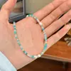 Collar de Perlas de Agua Dulce y Piedra Tianhe con Cuentas, Minimalista de Moda, Gama Alta, Lujo Ligero, Nicho, Elegante, Cadena para Clavícula Versátil para Mujer