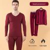 Lote direto da fábrica de lixamento roupa interior térmica masculina mais terno de veludo invisível sem costura calças de outono outono e inverno bloqueio elástico quente